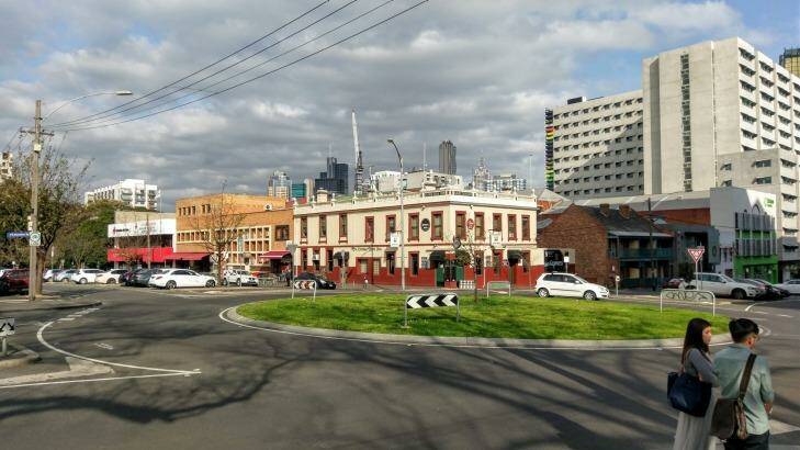 The Corkman Irish pub in Carlton, built in 1857 and demolished illegally last weekend.  Photo: James Bowering