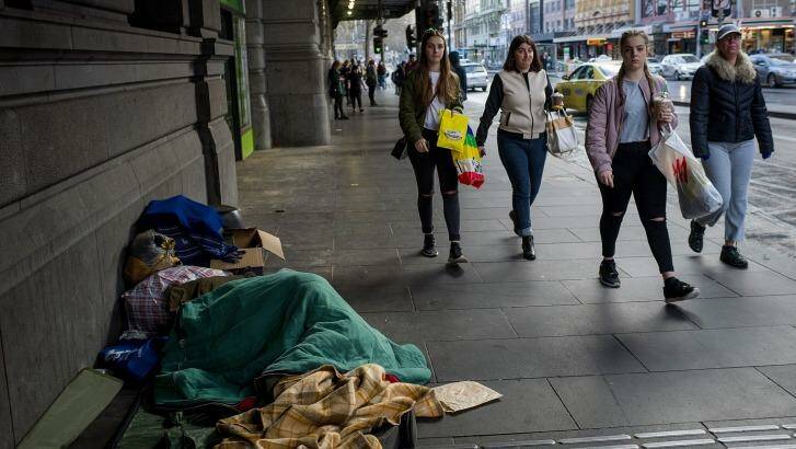 Homeless people say they are often made to feel unwelcome in Melbourne. Photo: Jesse Marlow