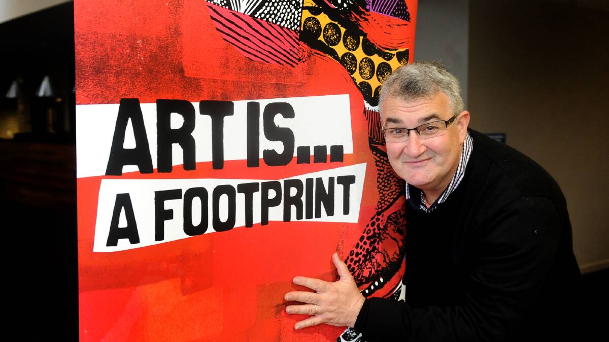 GET CREATIVE: Art Is... festival director Paul Kooperman. This year the festival will have a renewed focus on the Wimmera community. Picture: SAMANTHA CAMARRI