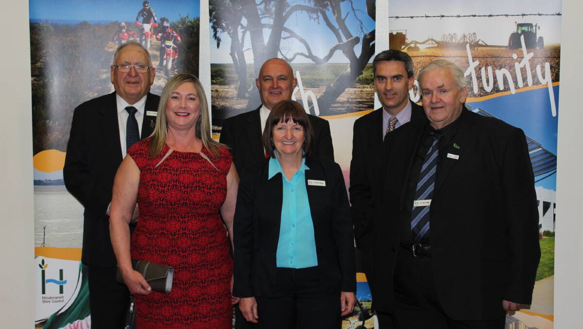 RECONTESTING: Hindmarsh Shire councillors Rob Gersch, Wendy Robbins Ron Ismay, Debra Nelson, Tony Schneider and Ron Lowe.