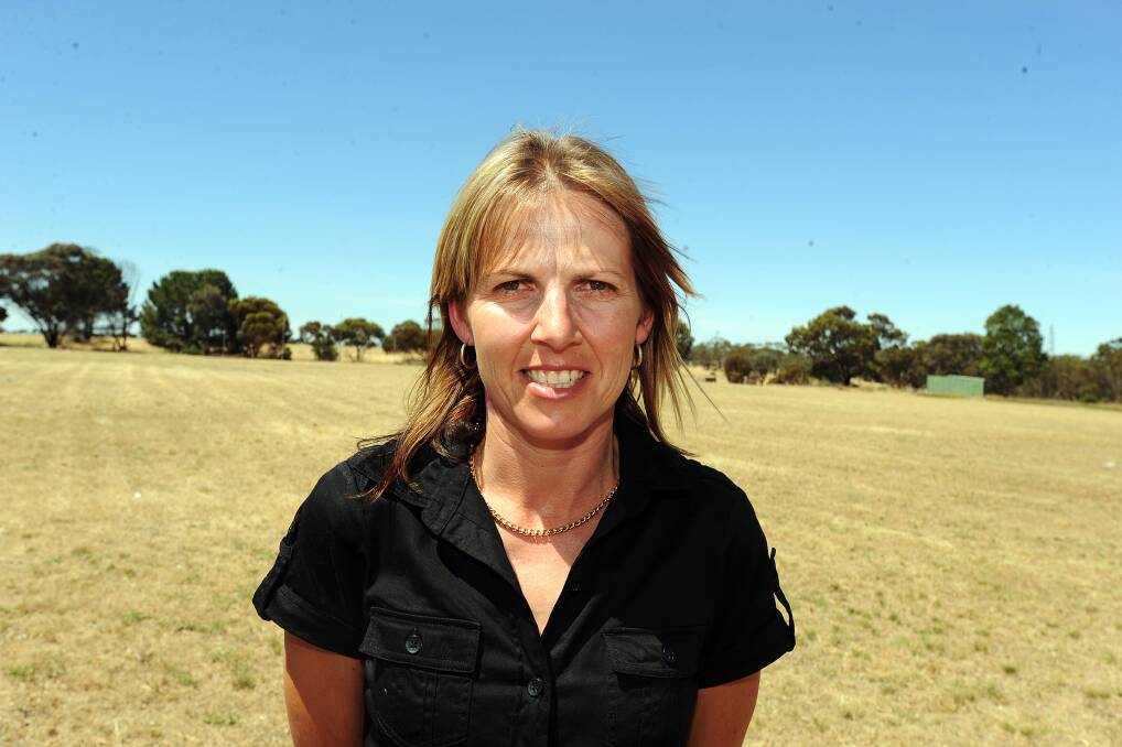 COMMUNITY-MINDED: Dimboola's Helen Polack and her family have been helping out at the Dimboola Football and Netball club for more than a decade. Picture: MAIL-TIMES