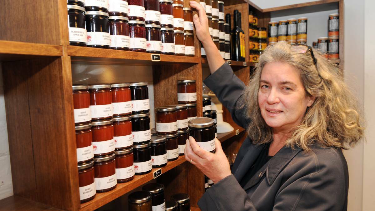 Mary Clarke preparing her preserves for the Dimboola Food Festival in August. Picture: PAUL CARRACHER