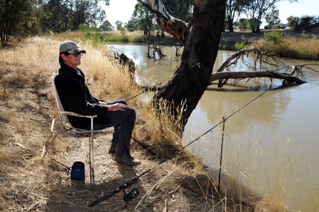Trevor Launer, Dimboola, at the Horsham Fishing Competition earlier this year. Picture: PAUL CARRACHER