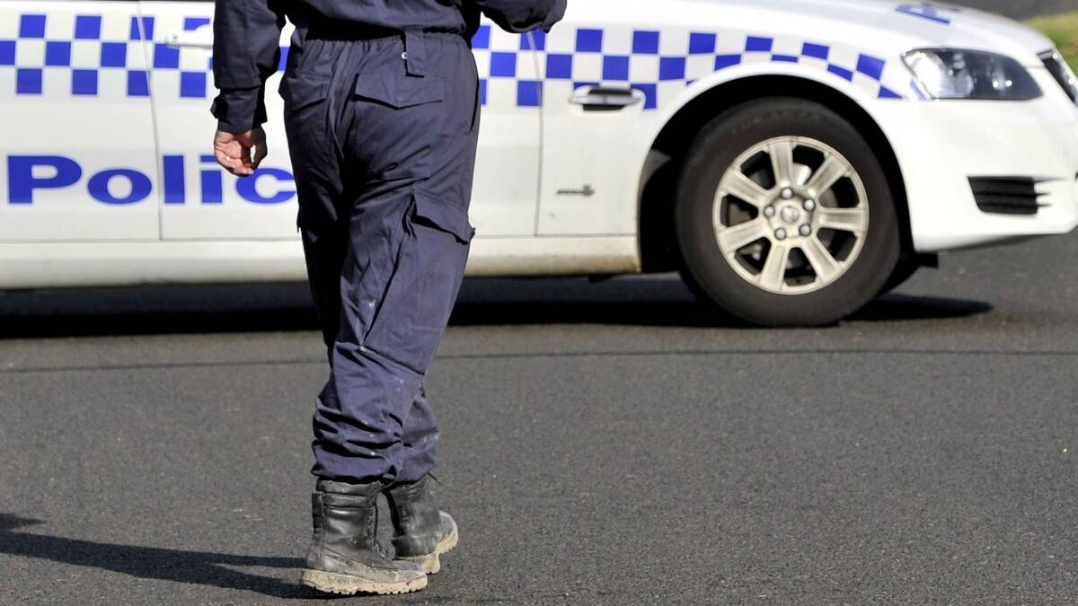 TWO people are trapped in a car near Stawell after a head-on collision.