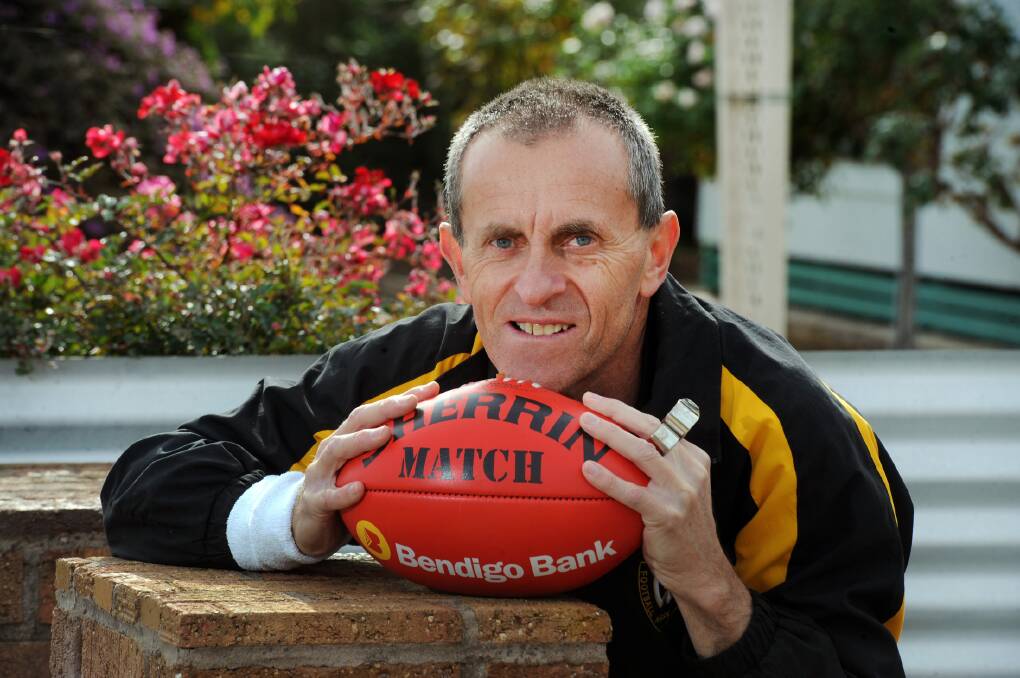 Saturday’s Horsham District Football Netball League senior footy clash between Pimpinio and Taylors Lake will mark Maurice Rudolph’s 1000th match as a whistle blower. There have been many memories for Rudolph throughout the 37-year journey. Picture: PAUL CARRACHER
