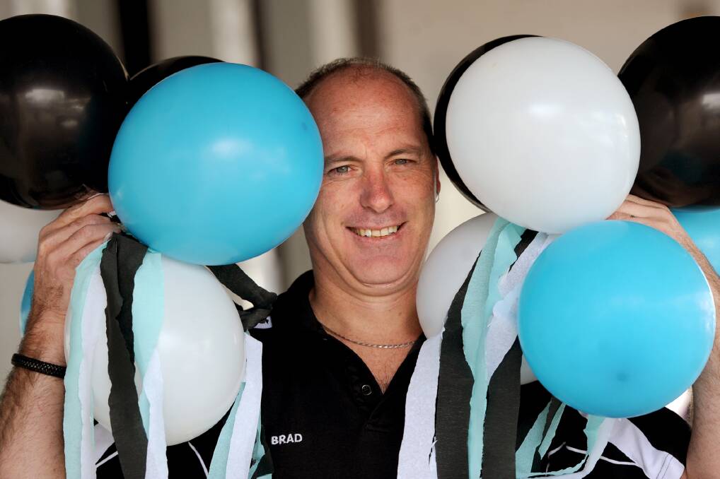 FINALS FEVER: FIg Tree Caffe owner Brad Koenig will welcome Port Adelaide supporters at the weekend as they travel through the Wimmera. Picture: SAMANTHA CAMARRI