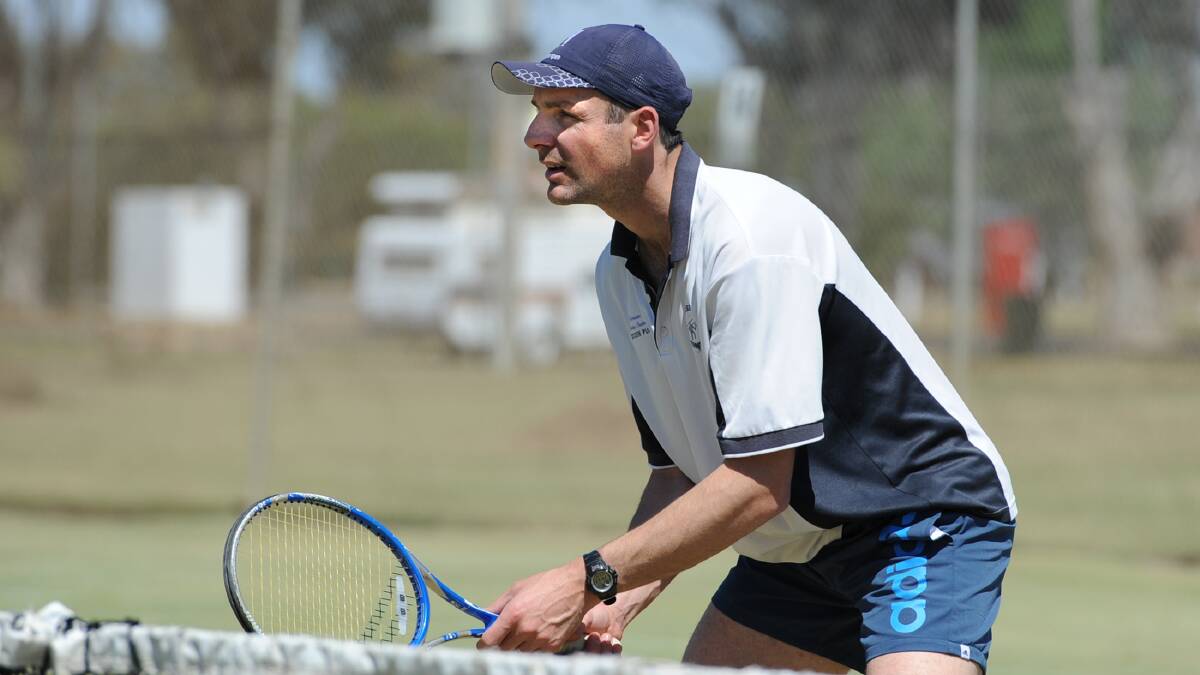 ON TOP: Kalkee's Dave Richardson was one of three three-set winners for the club's pennant team at the weekend. Picture: SAMANTHA CAMARRI