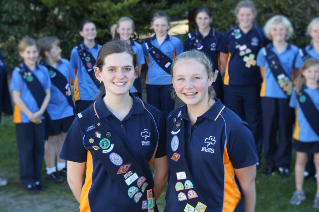RECOGNITION: Kaniva Girl Guides Louise Hobbs and Alannah Williams will receive the Queen's Guide Award at Government House in Melbourne. Picture: ANNIE AUSTIN