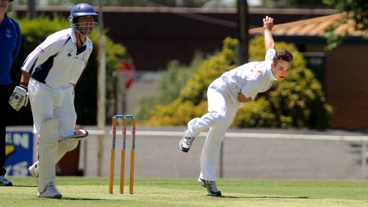 STANDOUT: Blackheath-Dimboola's James Lawson finished with four wickets during the Bulls one-day premiership win. Picture: SAMANTHA CAMARRI