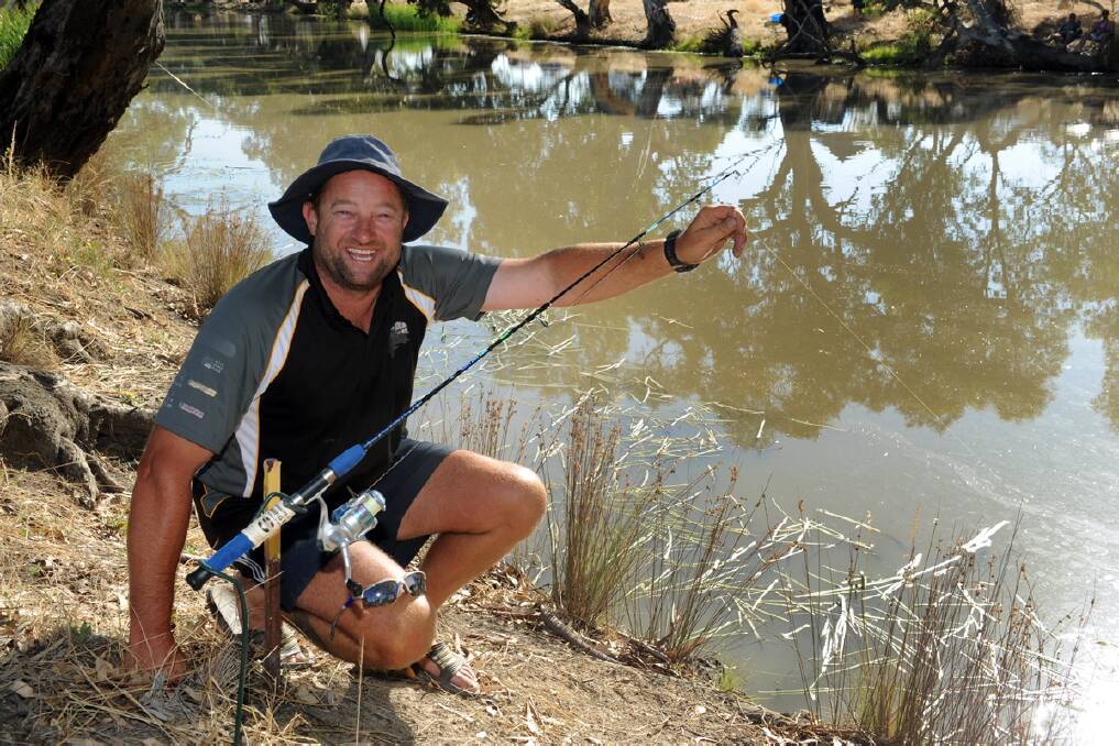 Graeme Reddie, Horsham, caught two yellowbellys in a small childrens line at Horsham Fishing Competition. 