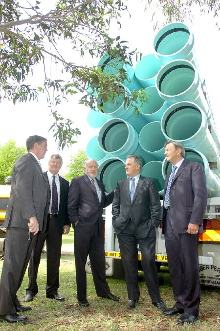 At Wimmera Mallee Pipeline launch in Halls Gap in 2006. 