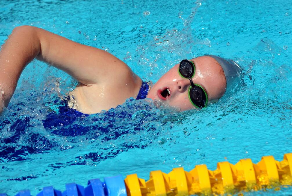 Montana Connolly, freestyle, Wimmera Swimming Championships at Warracknabeal. 