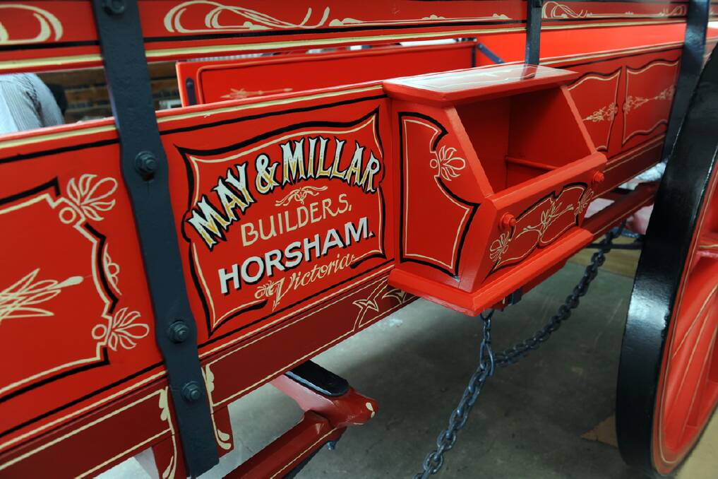 Chas McDonald, Cyril Carracher and Don Mitchell rebuilt an old May and Millar wagon.   