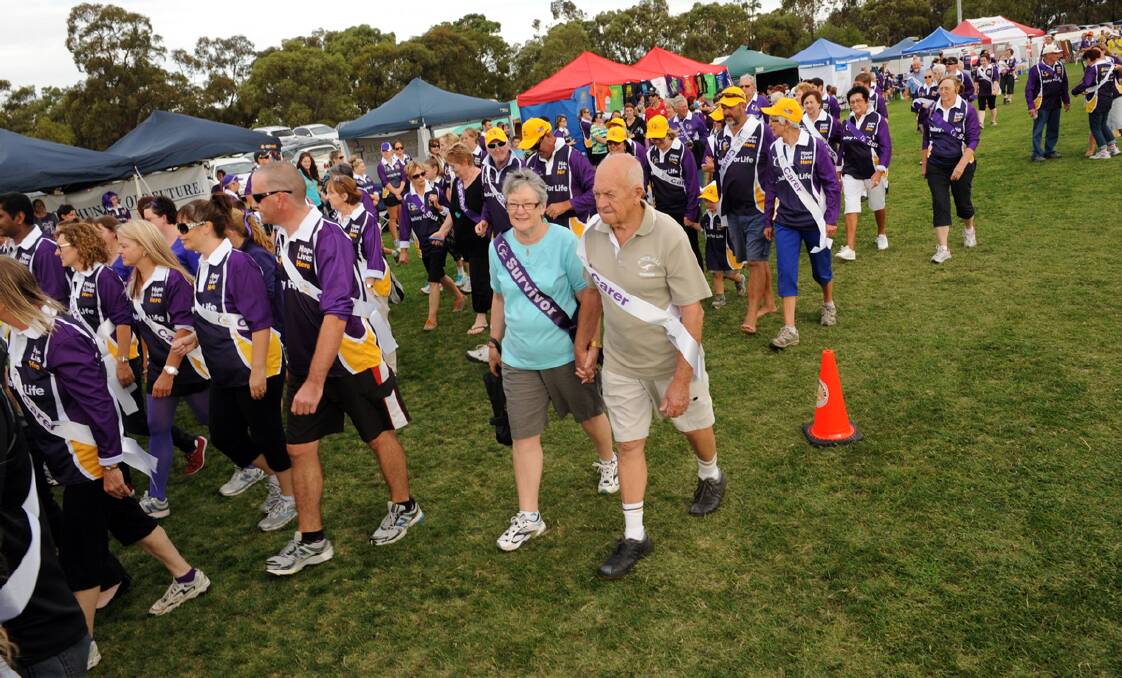 Pam and Peter Baker at Horsham Relay For Life. 
