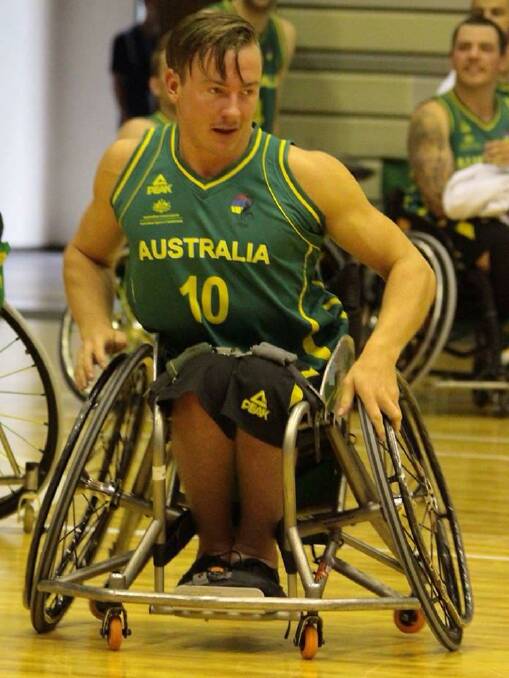 OFF TO A GOOD START: Jannik Blair and the Australian Rollers defeated Sweden in their first group match at the World Wheelchair Basketball Championship in South Korea. Picture: CONTRIBUTED