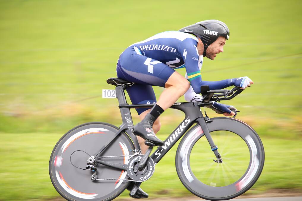 PEDAL TO THE METAL: Former Wimmera cyclist SHane Miller in action during the 2014 Masters Road National Championships. Picture: JO UPTON PHOTOGRAPHY