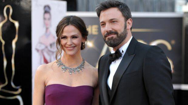 Jennifer Garner and Ben Affleck attend the 2013 Academy Awards together. 
