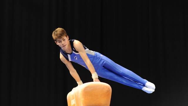 Hudson Irwin during a national competition in 2014.