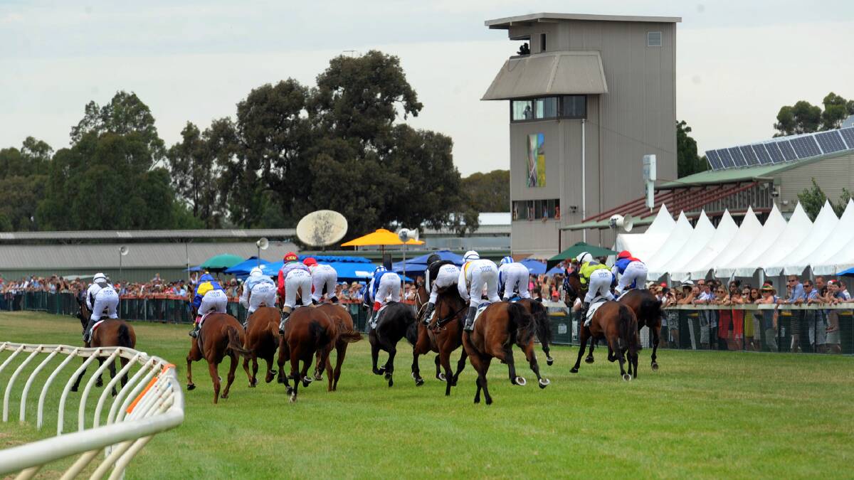 OFF AND RACING: Horsham and District Racing Club is expecting a big crowd for its annual Santa Day Races on Sunday. Picture: PAUL CARRACHER