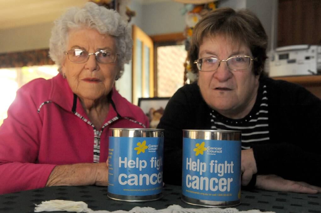 SURVIVAL FIGHT: Horsham Cancer Council secretary Dawn Hobbs and treasurer Jane Bolwell have appealed for new members to keep their charitable work going. Picture: SAMANTHA CAMARRI