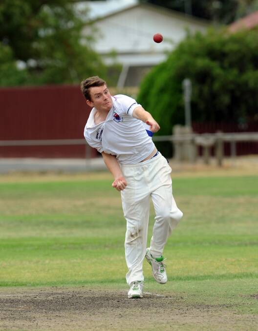 FINE FORM: Laharum will be hoping finger spinner Daniel Griffiths can play a key role again on Saturday, after claiming a five-wicket haul in his previous outing. Picture: PAUL CARRACHER
