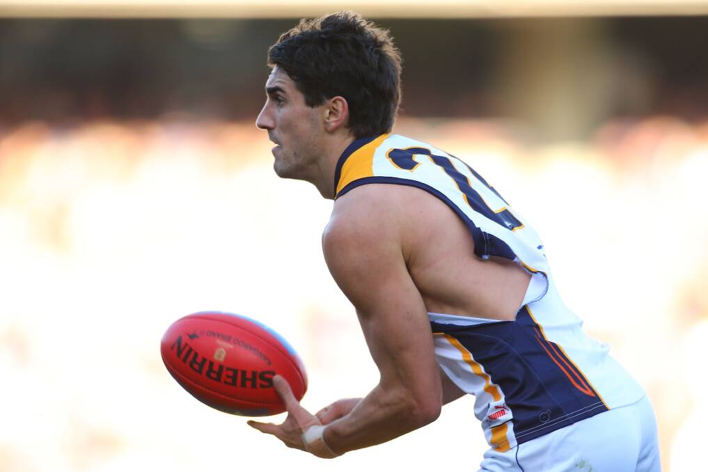West Coast Eagle and Warracknabeal export Matt Rosa has signed a new deal with the club. Picture: GETTY IMAGES