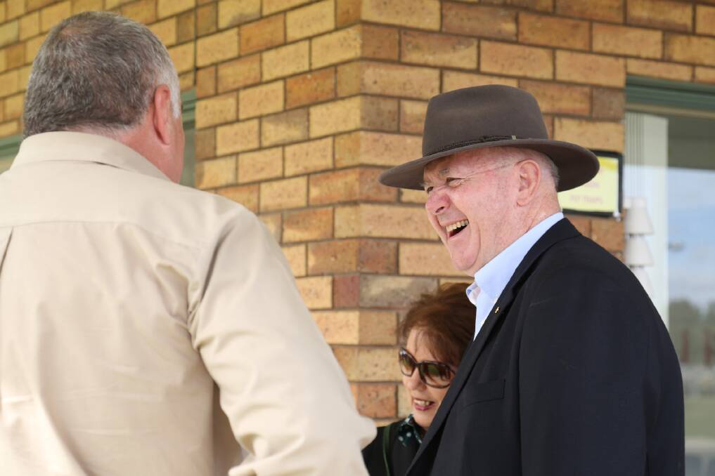 Governor-General Sir Peter Cosgrove and Lady Lynne Cosgrove tour the Horsham Regional Livestock Exchange Paul Christopher. Picture: THEA PETRASS