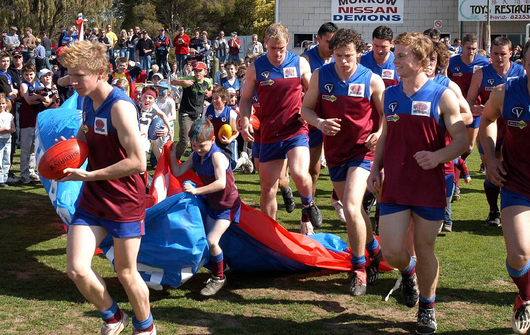 See the action and celebrations from the 2004 Wimmera Football League grand final between Horsham Demons and Horsham Saints.