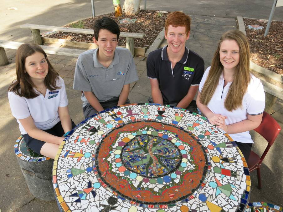 SENIOR LEADERS: Murtoa College vice-captains Vanessa Hocken and Tim Boan and captains Tyson Lingham and Sophie Drum.