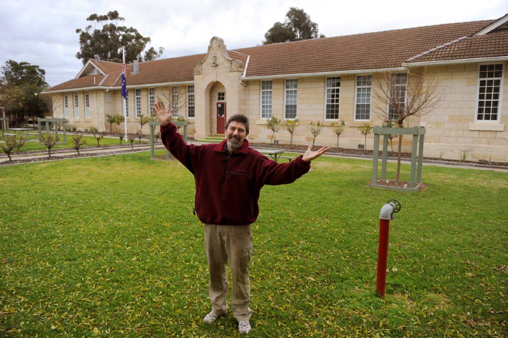 Warracknabeal Secondary College principal Tony Fowler, pictured last year, is thrilled with how the WORDS project is going. Picture: SAMANTHA CAMARRI