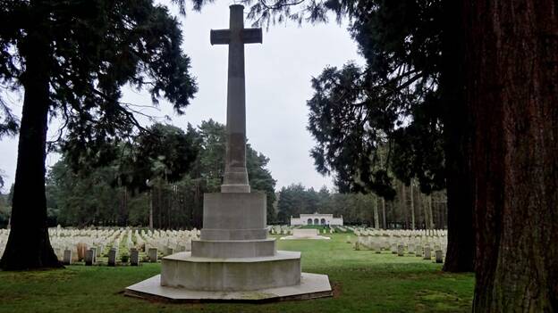 FALLEN SOLDIER: Brookwood Military Cemetery where Hopetoun Anzac Lawrence Parks is buried. Picture: CONTRIBUTED
