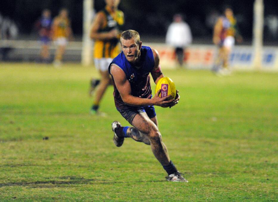 BEST ON GROUND: Horsham Demon Nick Pekin was a major part of the team's win over Dimboola at the weekend. Picture: PAUL CARRACHER