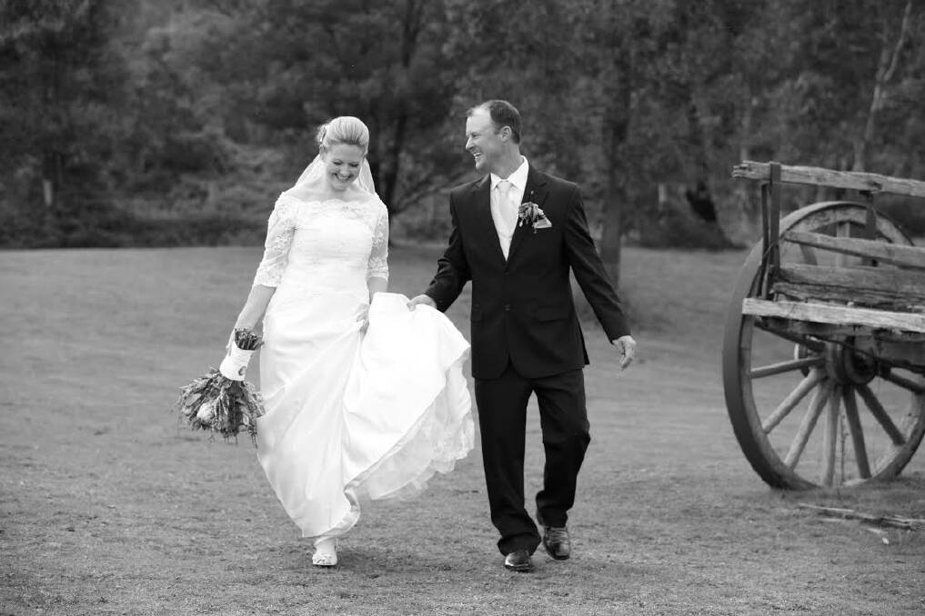 SEPTEMBER 14: Felicity Hill and Matt Williams were married at Halls Gap Valley Lodges and Function Centre on September 14. Felicity's daughter Isabella Jelbart walked the bride half-way down the aisle, then her stepfather before returning to the bride for the three of them to walk the aisle together.