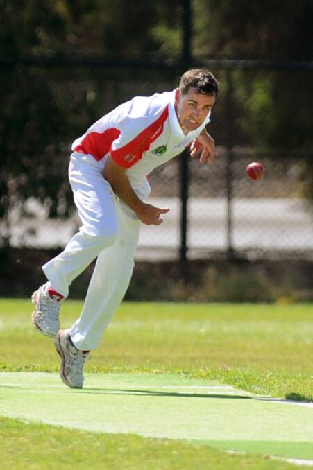 Homers' Mark Hallam during the Jung Tigers v Homers C Grade grand final.