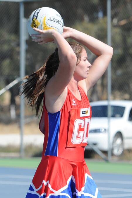 KEY PLAYER: 17 and under league best and fairest Stevie Bibby faces a likely match-up with Noradjuha-Quantong goalie Olivia McDonald in Saturday's grand final. Picture: SAMANTHA CAMARRI