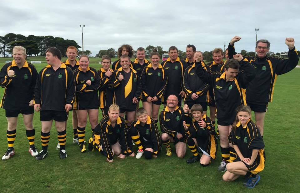 The Wimmera Whippets before the game. Picture: WIMMERA REGIONAL SPORTS ASSEMBLY, via Facebook