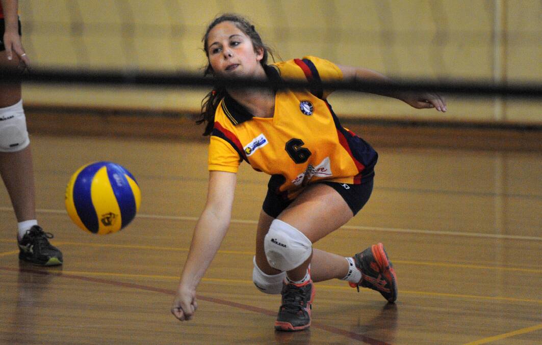 DIVE: Horsham College's Ashleigh Voigt goes for the ball.