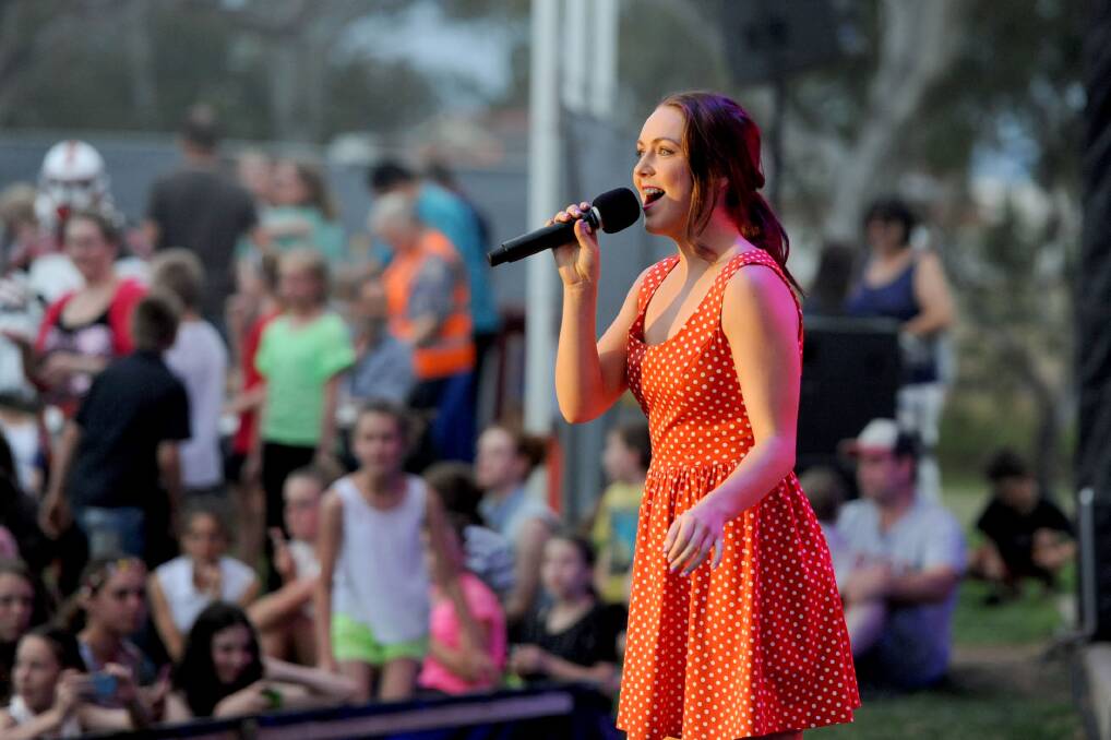 DECEMBER: Emmy Bull at the Horsham Carols by Candlelight.