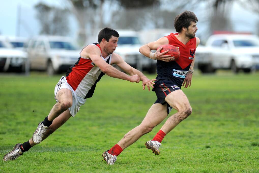 Laharum's Rhys Bennett booted six goals at the weekend. Picture: SAMANTHA CAMARRI