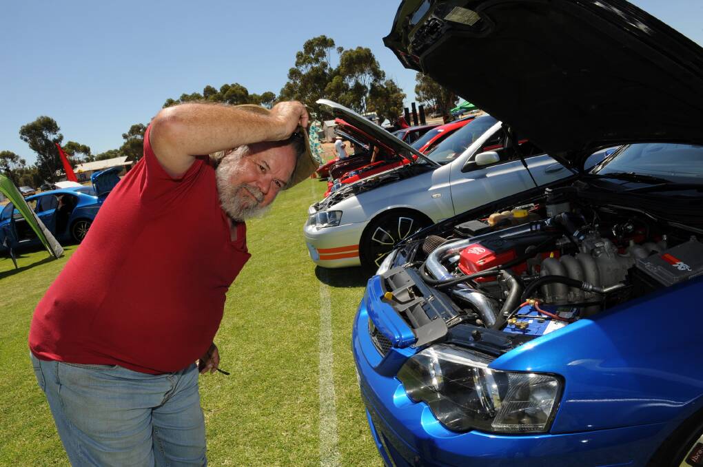 FEBRUARY: Daryl Forbes of Adelaide at Kaniva Car and Bike Show.