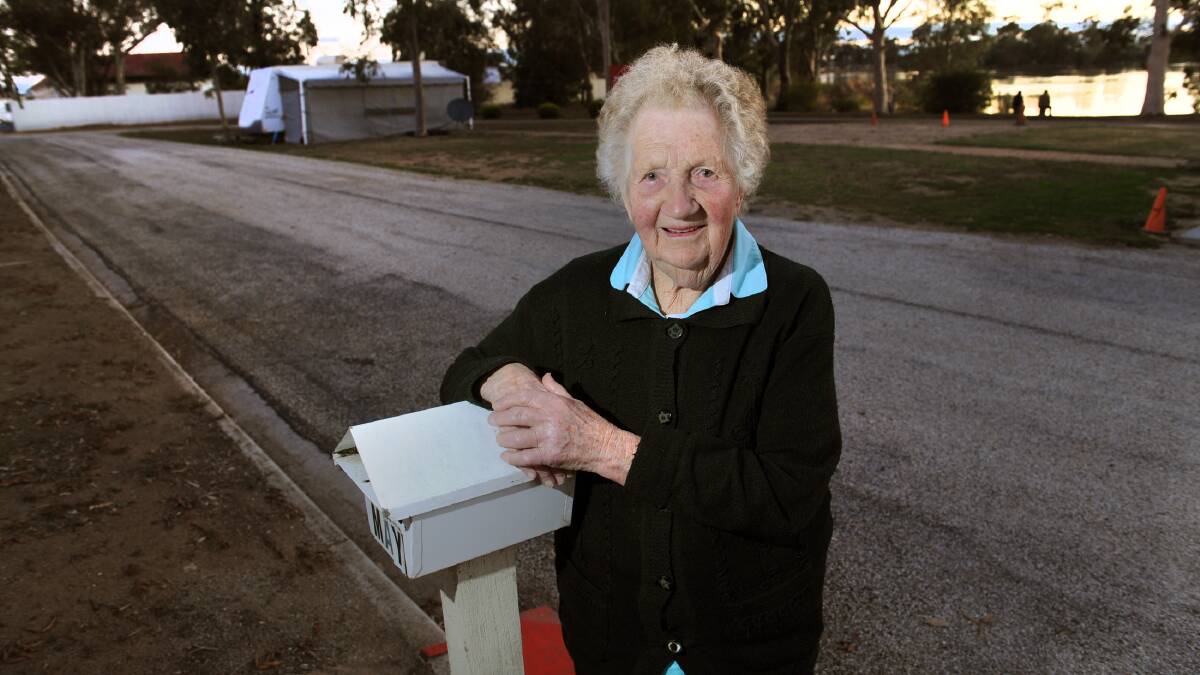 MOVING ON: Murtoa Caravan Park caretaker Lola Cowie, 88, will retire after 35 years on Sunday. She and her husband Bill took over the park in 1980. Picture: PAUL CARRACHER