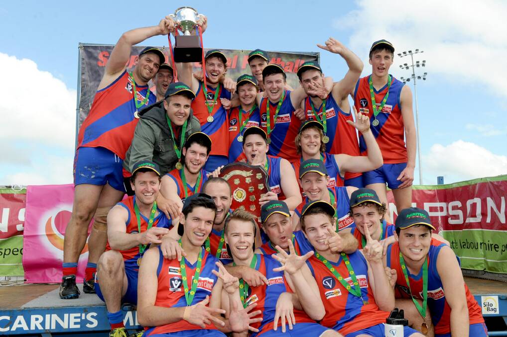 REIGNING PREMIER: Kalkee won a memorable reserves grand final by one point last year. The Kees are likely to face another nail-biting afternoon on Saturday when they face minor premier Harrow-Balmoral for the 2014 flag. Picture: SAMANTHA CAMARRI