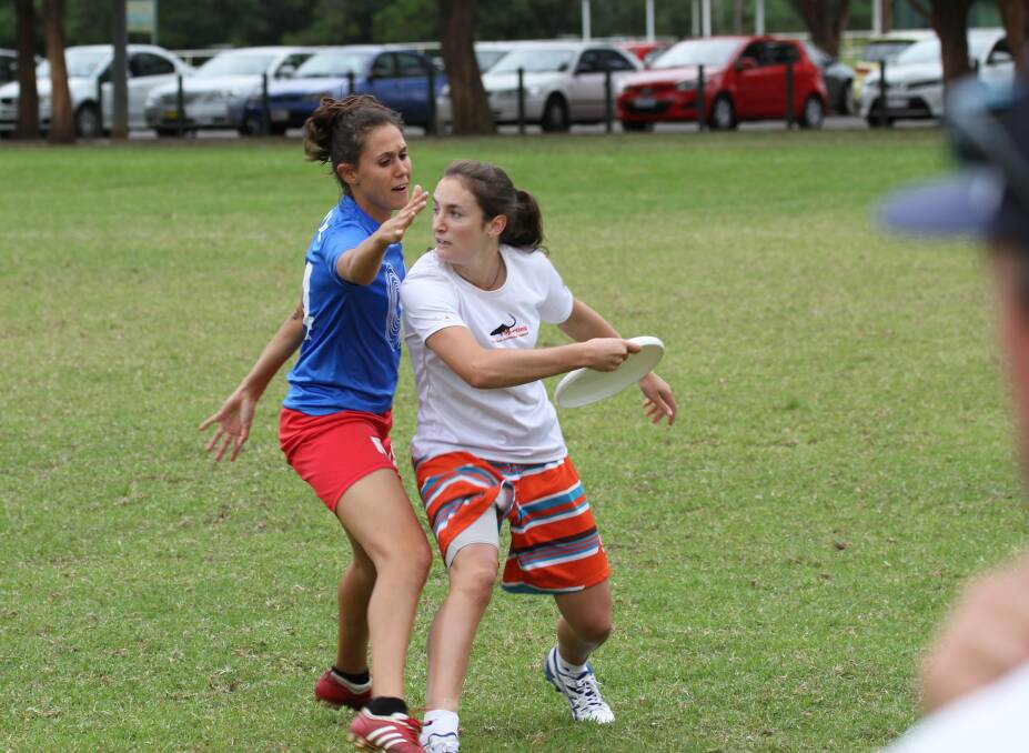 FLYING HIGH: Serviceton’s Lauren Tink, right, will play in the World Ultimate Club Championships in Italy.