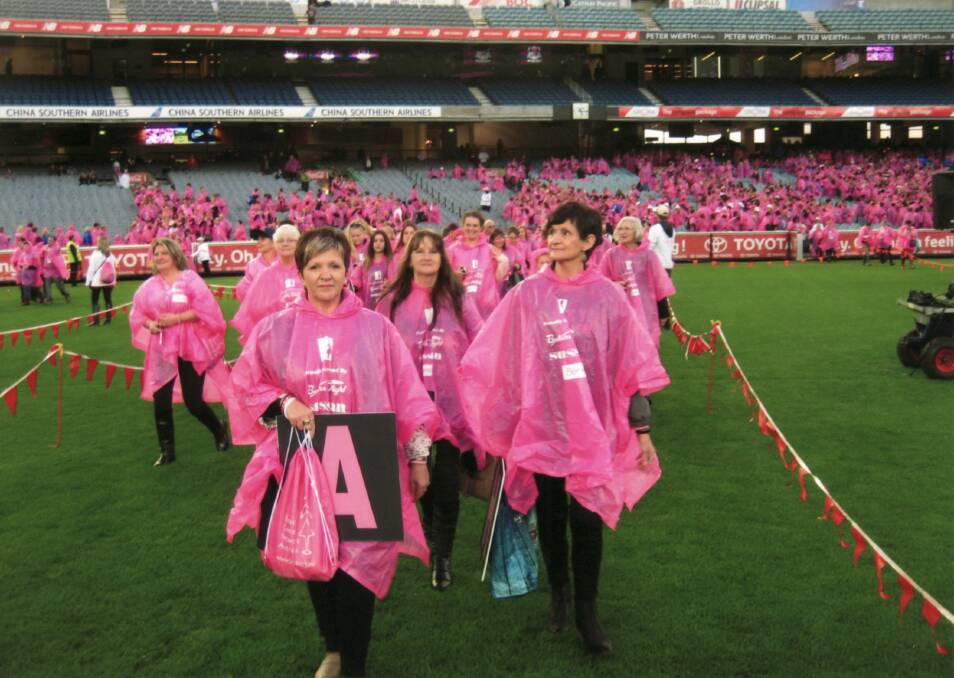 Wimmera people gather to raise awareness of breast cancer.