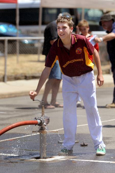 Zach Winsall of Warracknabeal competes in a junior event at the CFA District 17 Marshal Day. Pictures: SAMANTHA CAMARRI
