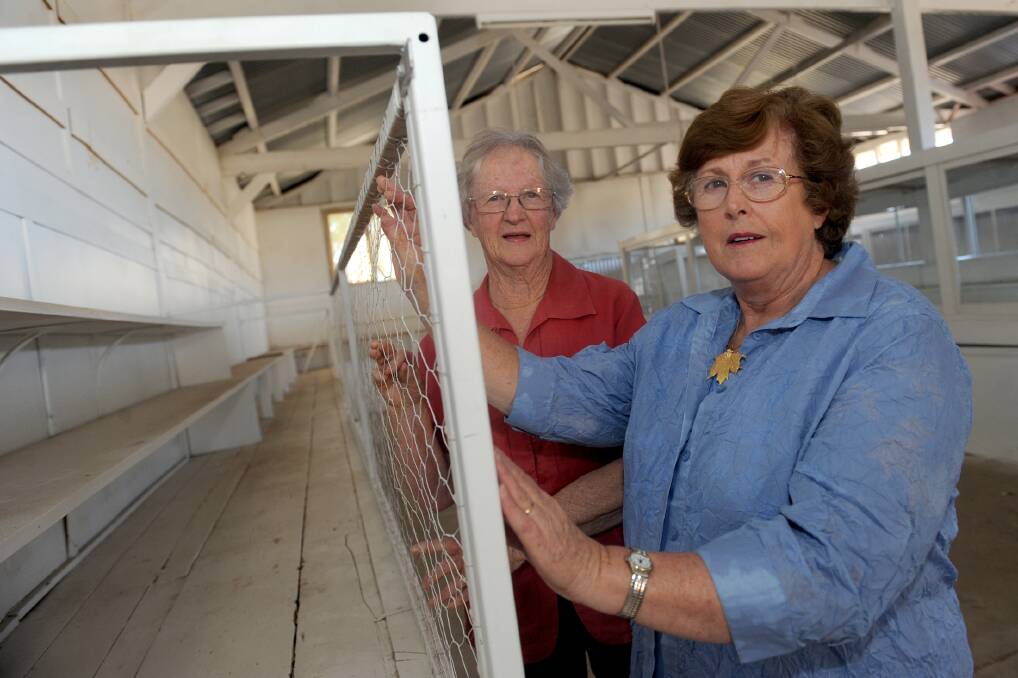 SET TO IMPRESS: Flowers, vegetables and children’s artwork at Horsham Show will be encased in glass in future following a $2843 State Government grant. Horsham Agricultural Society Ladies’ Auxiliary president Lorraine Baudinette and Jill Sinclair have welcomed the grant. Picture: SAMANTHA CAMARRI