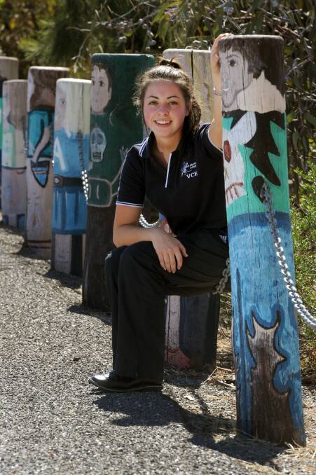 FLYING HIGH: Murtoa College year 11 student Amy Johnston will fly to Sydney at the weekend to participate in an exclusive leadership academy. She was among 50 young women selected for the program. Picture: PAUL CARRACHER