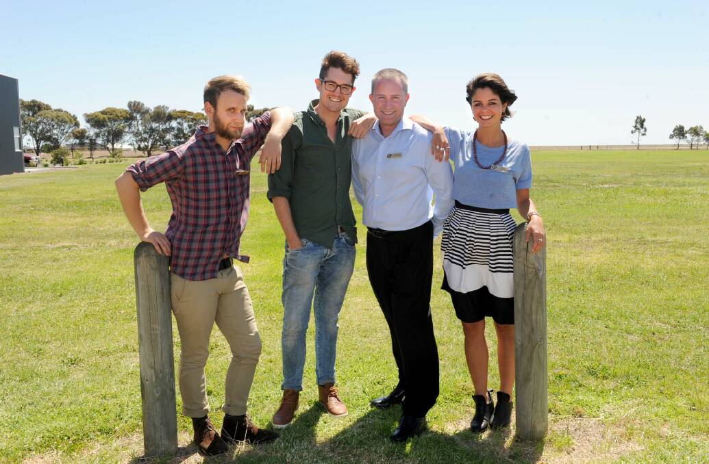 NEW START: Horsham College Teach for Australia teachers Chris Summers, Jack Tabot, Duane Collinson and Kate Alliott are ready to jump into the school year on Friday. Picture: SAMANTHA CAMARRI