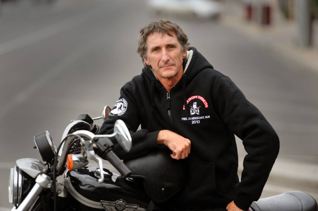 STAY SAFE: Rupanyup motorcyclist Dale Maggs believes the State Government should implement a motorcycle lane filtering trial. Picture: PAUL CARRACHER