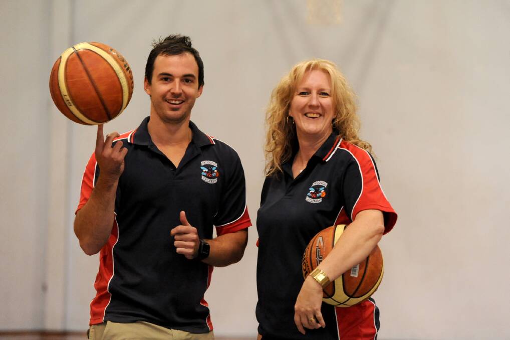 READY TO RUMBLE: Horsham Hornets coaches Cam Bruce and Sharon Fedke are ready for finals action at the weekend. The men's team will play the Warrnambool Seahawks at home while the women will travel to face the Mount Gambier Lakers. For a preview of both matches. Picture: SAMANTHA CAMARRI